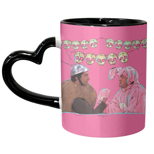 Bunny vs. Doodie - unique mug by Beverley Rae