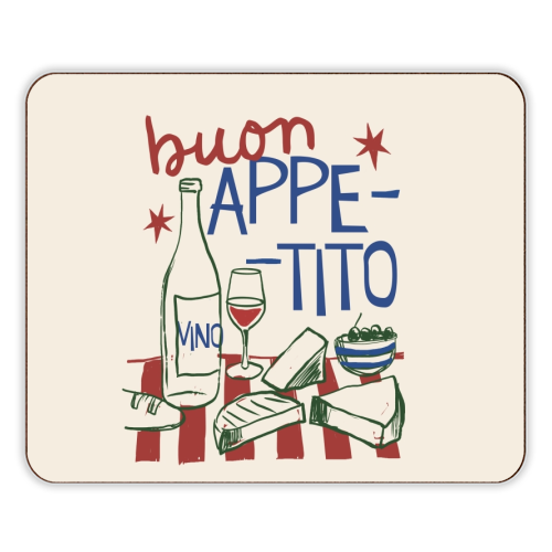 Buon Appetito gift - designer placemat by Giddy Kipper