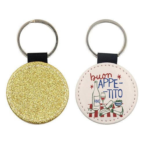 Buon Appetito gift - keyring by Giddy Kipper