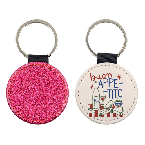 Buon Appetito gift - keyring by Giddy Kipper