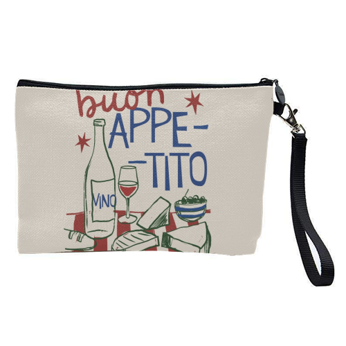 Buon Appetito gift - pretty makeup bag by Giddy Kipper