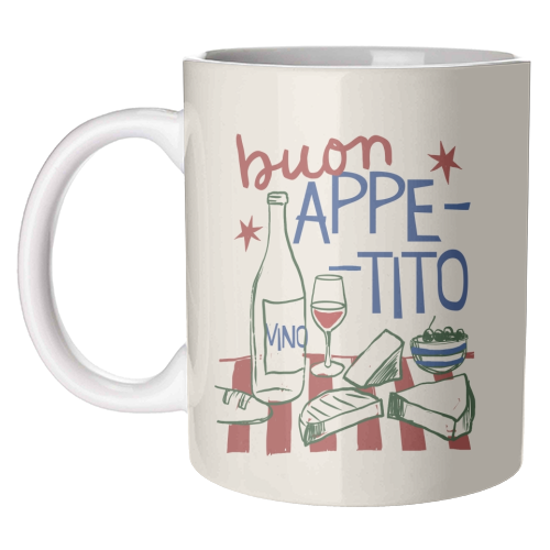 Buon Appetito gift - unique mug by Giddy Kipper