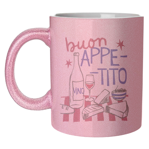 Buon Appetito gift - unique mug by Giddy Kipper