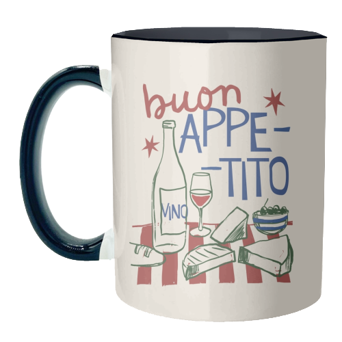 Buon Appetito gift - unique mug by Giddy Kipper