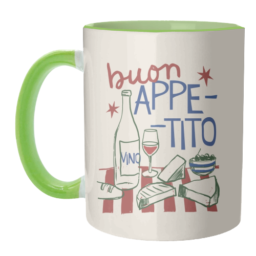 Buon Appetito gift - unique mug by Giddy Kipper