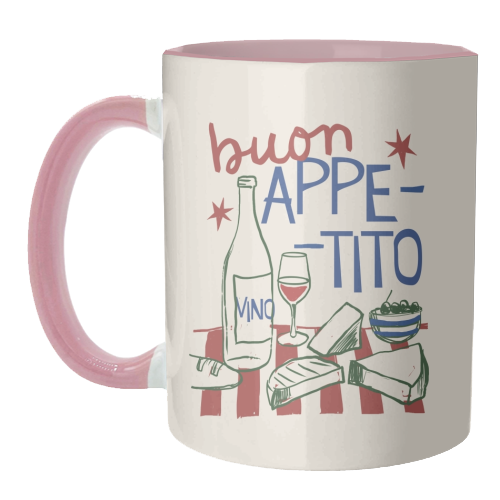 Buon Appetito gift - unique mug by Giddy Kipper