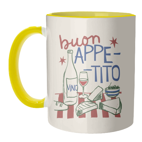 Buon Appetito gift - unique mug by Giddy Kipper