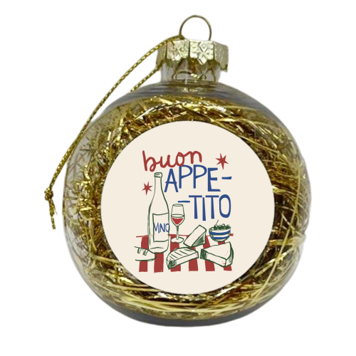 Buon Appetito gift - xmas bauble by Giddy Kipper