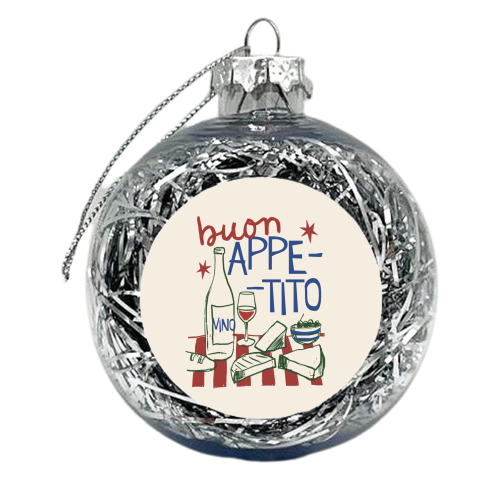 Buon Appetito gift - xmas bauble by Giddy Kipper