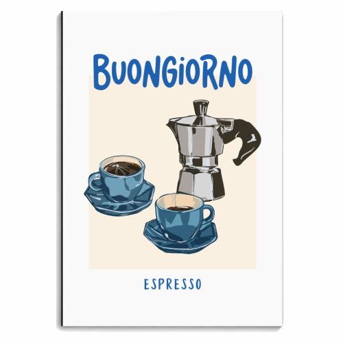 Buongiorno Espresso - personalised A4, A5, A6 notebook by EZbie