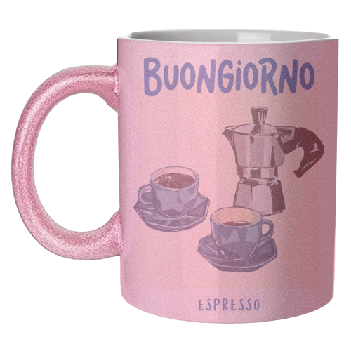 Buongiorno Espresso - unique mug by EZbie