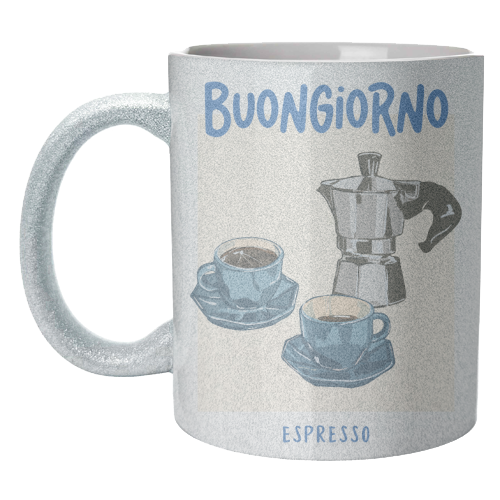 Buongiorno Espresso - unique mug by EZbie