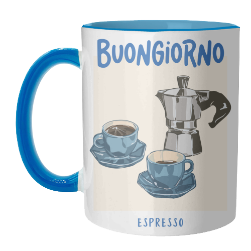 Buongiorno Espresso - unique mug by EZbie