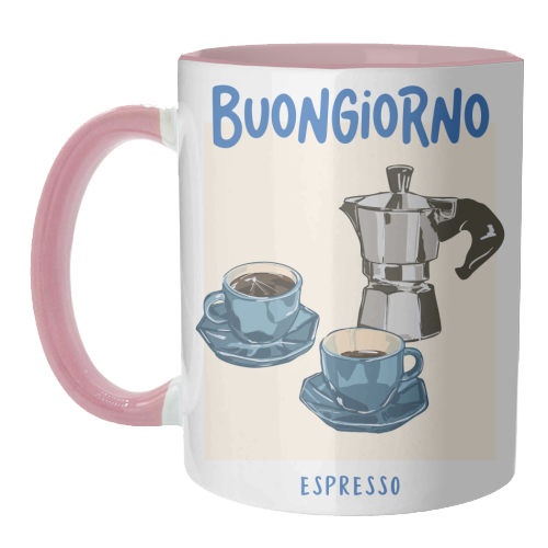 Buongiorno Espresso - unique mug by EZbie