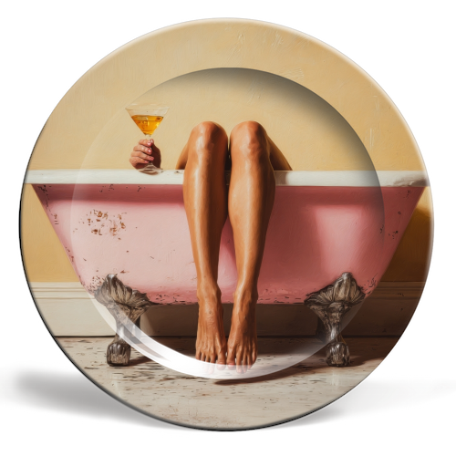 Burnout - ceramic dinner plate by DejaReve