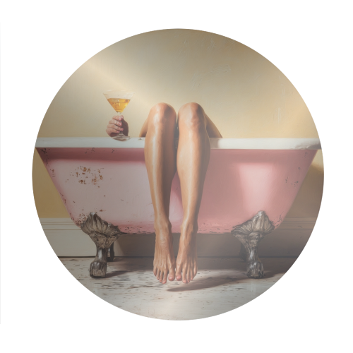 Burnout - Circle Sticker by DejaReve