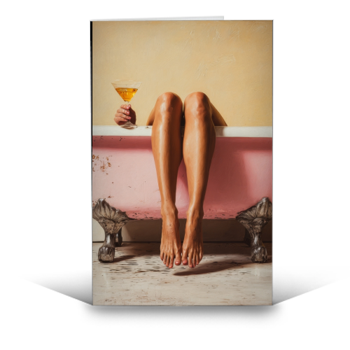 Burnout - funny greeting card by DejaReve