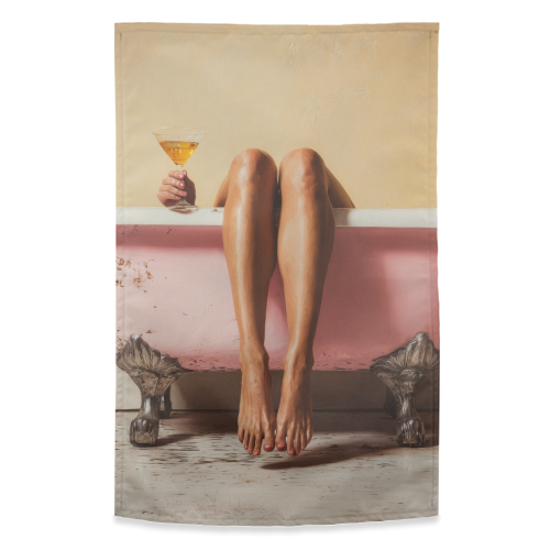 Burnout - funny tea towel by DejaReve