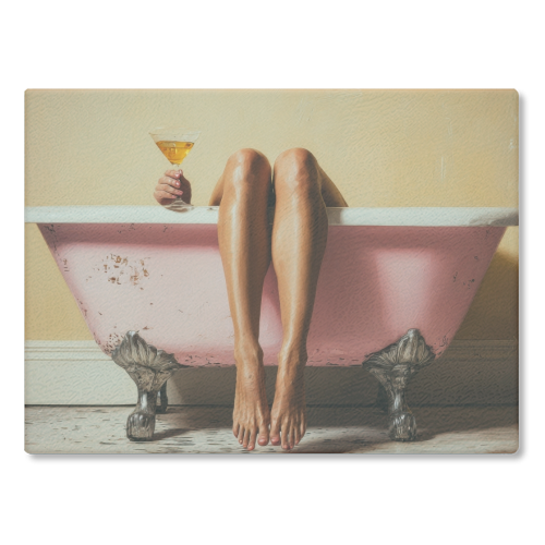 Burnout - glass chopping board by DejaReve