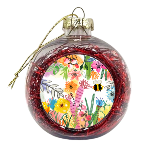 Busy Bee - xmas bauble by Pen and Gwyn