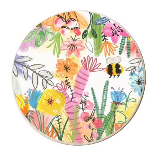 Busy Bee - personalised beer coaster by Pen and Gwyn