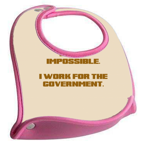 Busy? Impossible. - feeding bib by Wallace Elizabeth