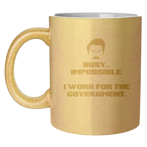 Busy? Impossible. - unique mug by Wallace Elizabeth