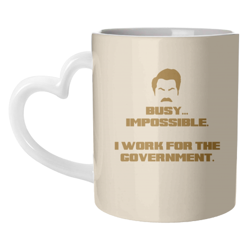 Busy? Impossible. - unique mug by Wallace Elizabeth