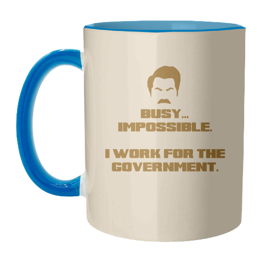 Busy? Impossible. - unique mug by Wallace Elizabeth