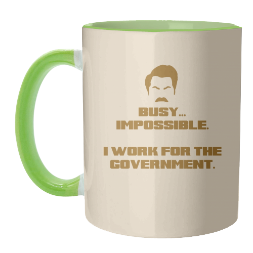 Busy? Impossible. - unique mug by Wallace Elizabeth