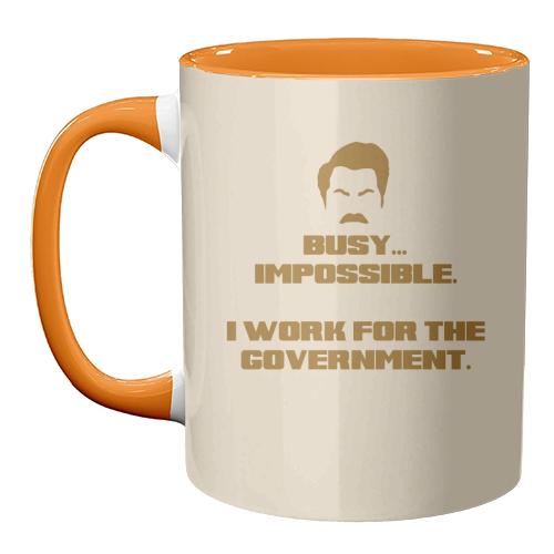Busy? Impossible. - unique mug by Wallace Elizabeth