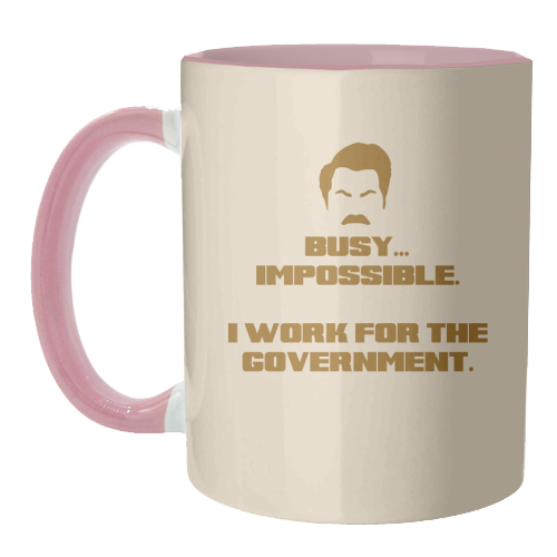 Busy? Impossible. - unique mug by Wallace Elizabeth