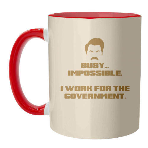 Busy? Impossible. - unique mug by Wallace Elizabeth