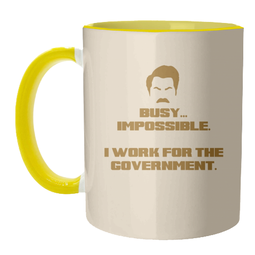Busy? Impossible. - unique mug by Wallace Elizabeth