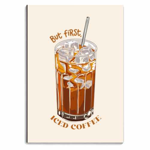But first iced coffee - personalised A4, A5, A6 notebook by EZbie