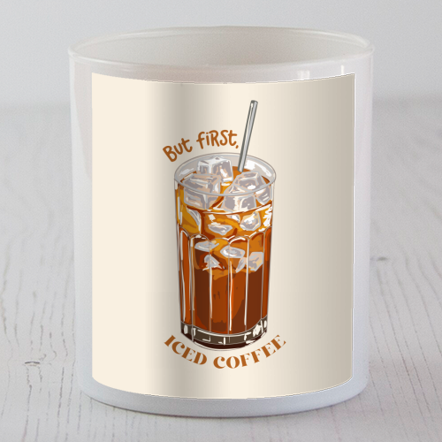 But first iced coffee - scented candle by EZbie