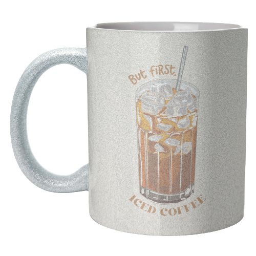 But first iced coffee - unique mug by EZbie