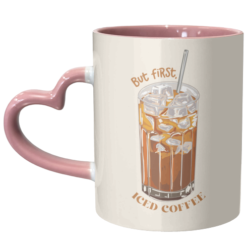 But first iced coffee - unique mug by EZbie