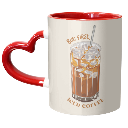 But first iced coffee - unique mug by EZbie