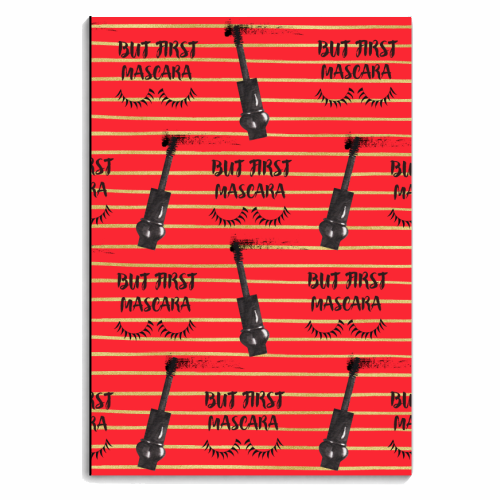 but first mascara - personalised A4, A5, A6 notebook by Anastasios Konstantinidis