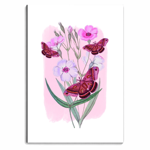 Butterflies and  Pastel Flowers - personalised A4, A5, A6 notebook by Eloise