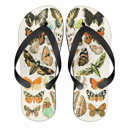 Butterflies Collection - funny flip flops by Gal Design