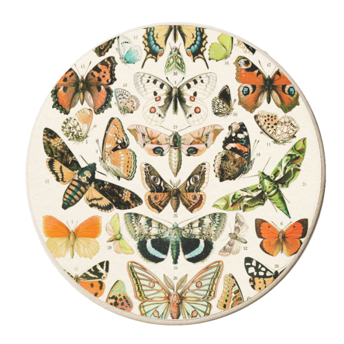 Butterflies Collection - personalised beer coaster by Gal Design