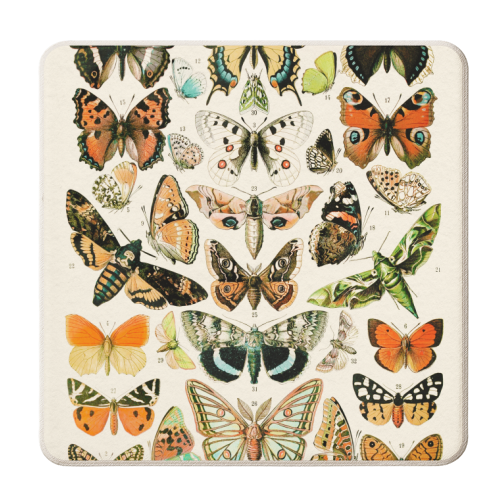 Butterflies Collection - personalised beer coaster by Gal Design