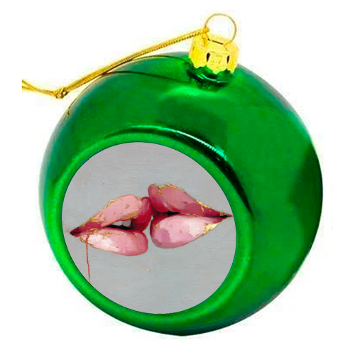 Butterflies in my mind - colourful christmas bauble by DejaReve