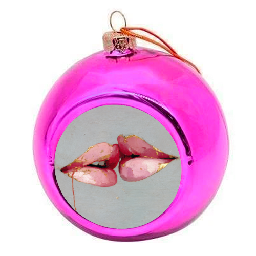 Butterflies in my mind - colourful christmas bauble by DejaReve