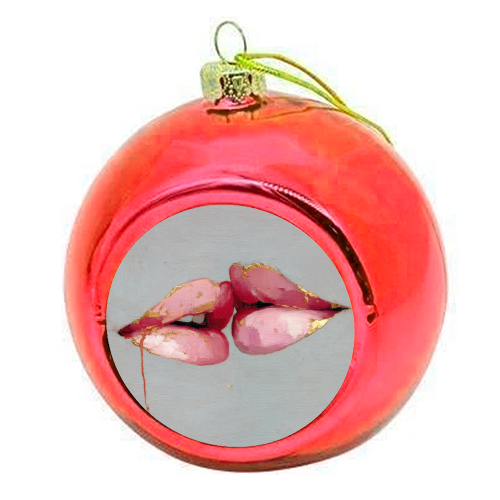 Butterflies in my mind - colourful christmas bauble by DejaReve