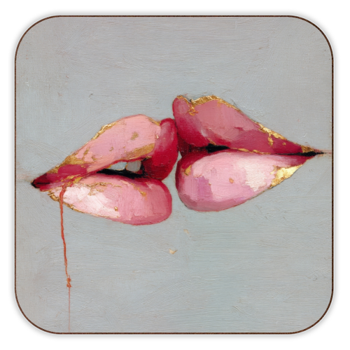 Butterflies in my mind - personalised beer coaster by DejaReve