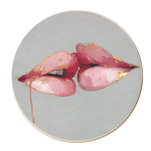 Butterflies in my mind - personalised beer coaster by DejaReve