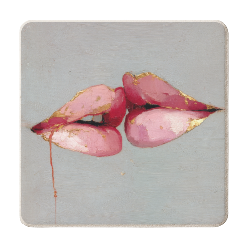 Butterflies in my mind - personalised beer coaster by DejaReve